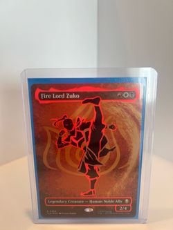 MTG: Fire Lord Zuko (Borderless) (Neon Ink Foil) Avatar: The Last Airbender Foil