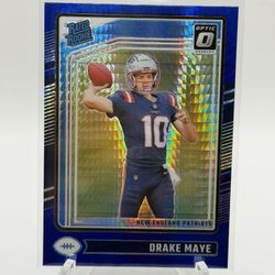 Drake Maye Blue Hyper Rated Rookie