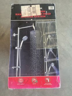 🚿 New Stainless Steel Rainfall Shower System w/ Handheld Sprayer