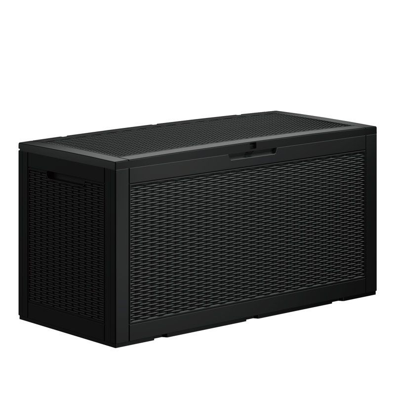 Emperic Design 100 Gallon Water Resistant Resin Lockable Deck Box