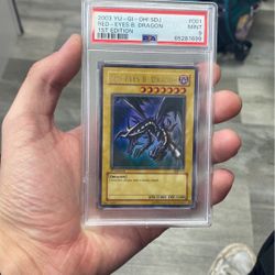 1st Edition Red Eyes Black Dragon PSA 9