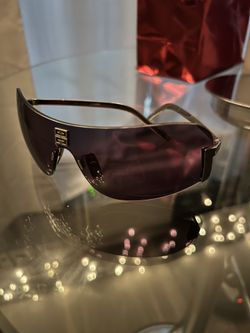 Givenchy Silver Rimless Thin Mask Sunglasses