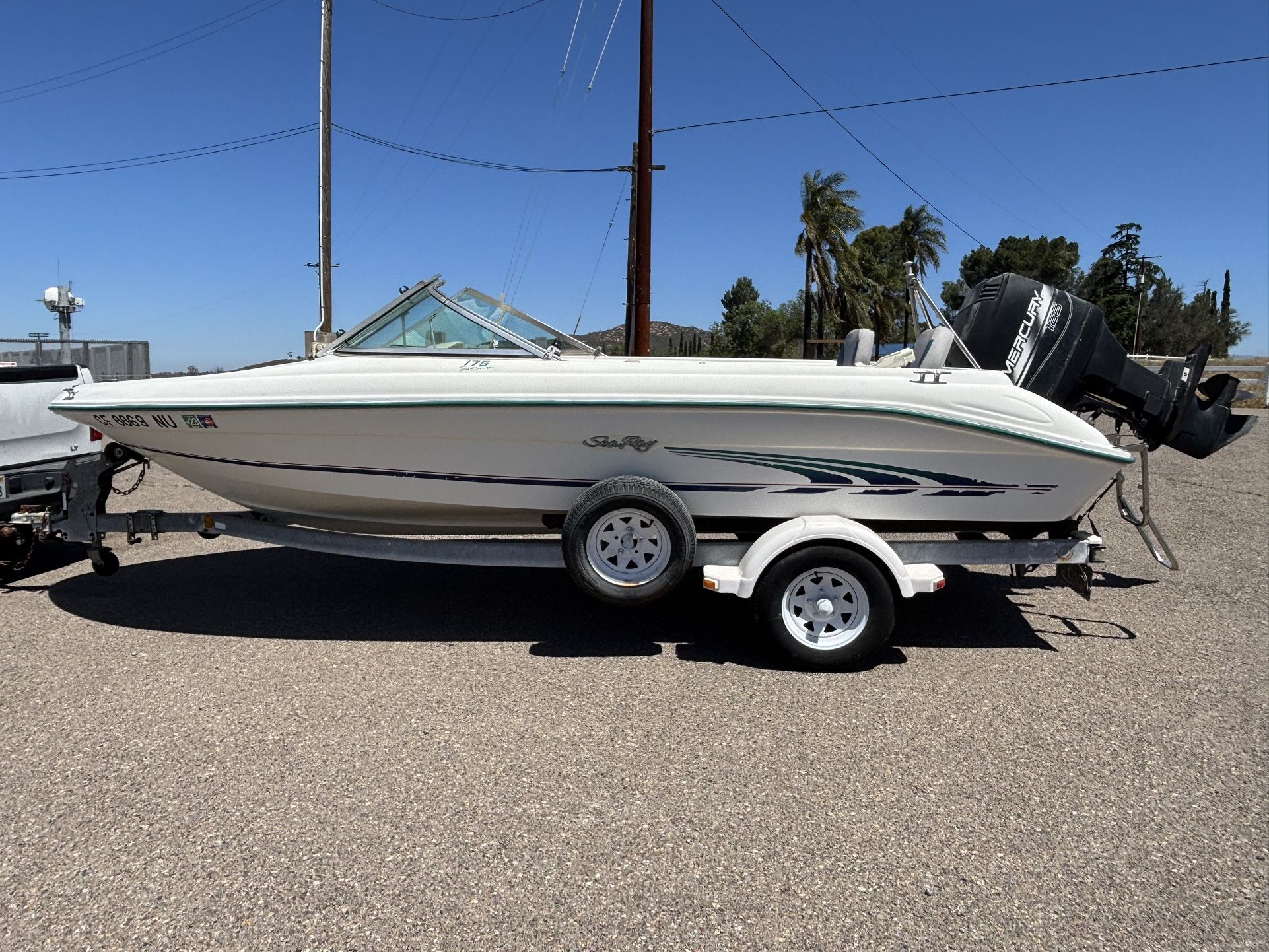 1997 Searay 17’ Open Bow With 125 Mercury Outboard Carbs Cleaned Turnkey