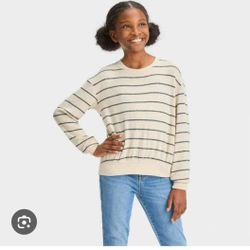 $5 Cat&jack Oatmeal Stripe Shirt 