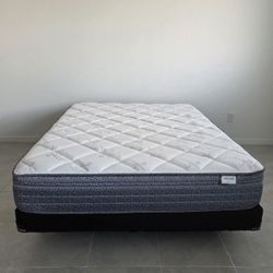 Queen Mattress, Boxspring, Frame