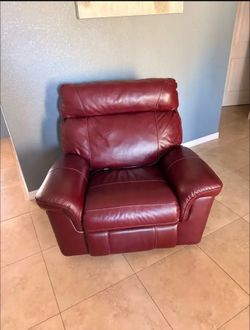 Power Recliner Chair — Burgundy Leather | $200 OBO