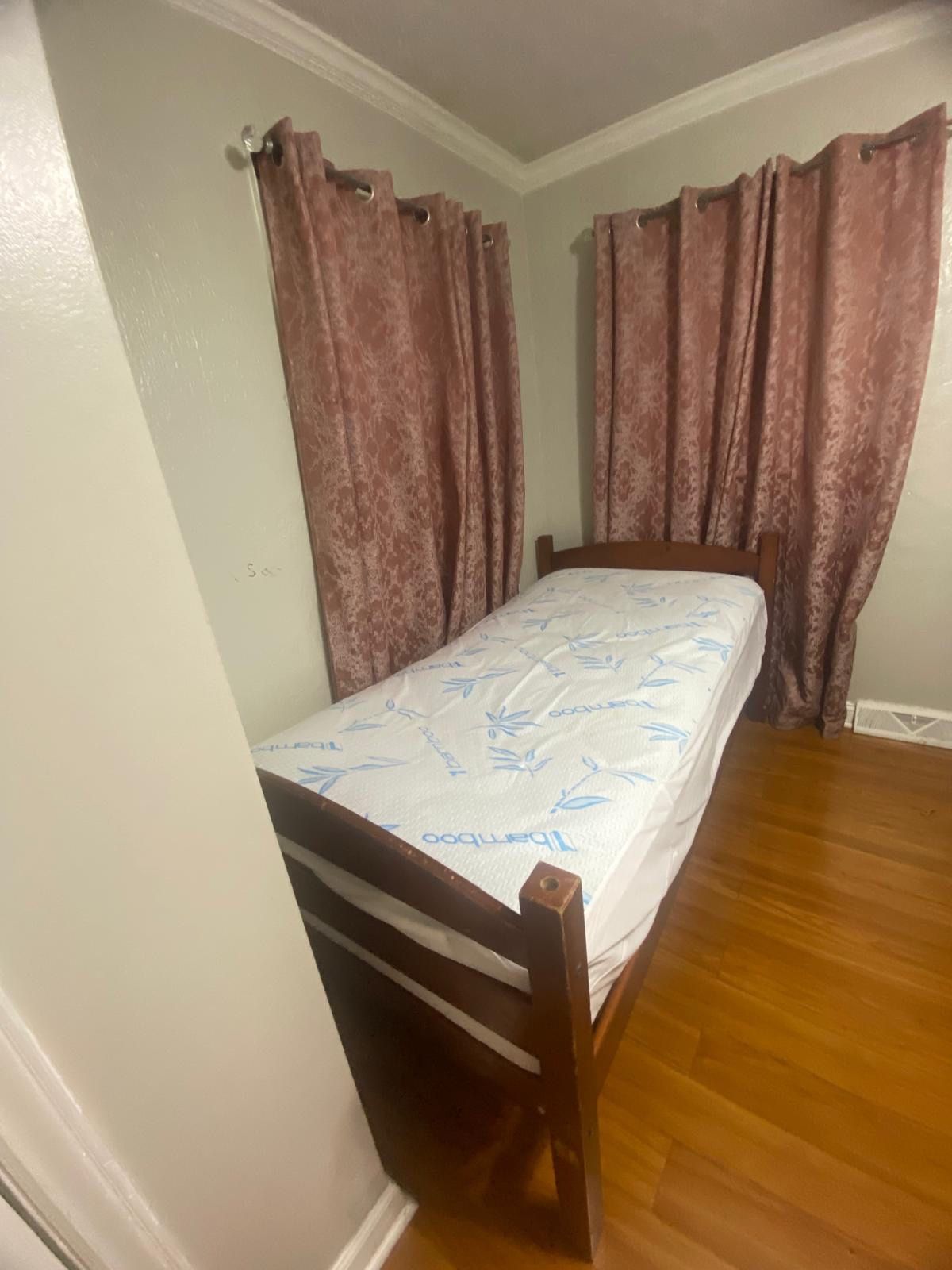 Wooden bed