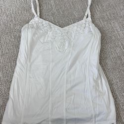 New White House Black market embroidered cami top size S 