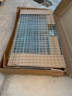 New wire security cart with fixed shelves 900 Lb capacity size 60” long x 31” wide asking $350 thanks