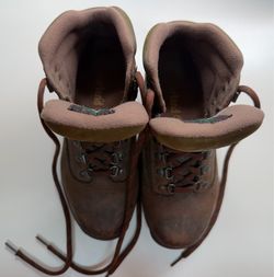Timberland 95310 Women’s Leather Ankle Hiking Boots - Size 8.5M Brown & Olive Green