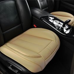 Leather seat covers tan beige