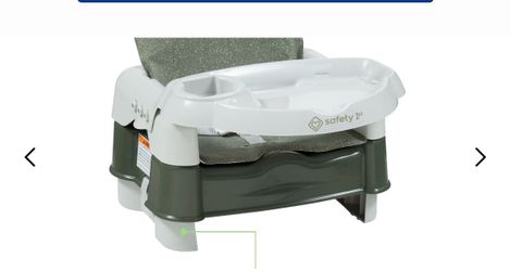 Safety 1st Deluxe 5-in-1 Sit, Snack & Go Convertible Toddler Booster Seat, Turnip The Beet