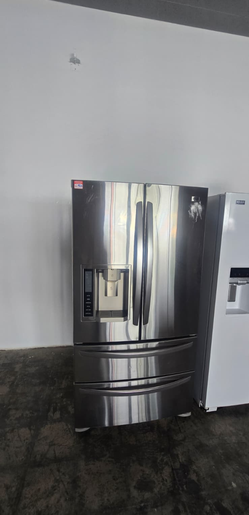 LG 4‑Door French Door Fridge – Stainless, Ice/Water, Dual Freezer Drawers
