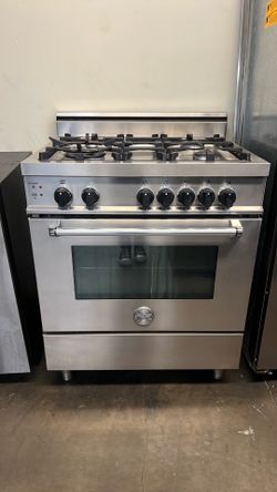 BERTAZZONI 30”WIDE ALL GAS RANGE STOVE STAINLESS STEEL