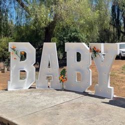 Baby Marquee Letters