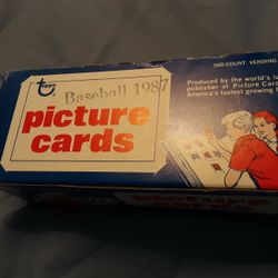 1987 Topps Baseball Vending Box Unsearched 