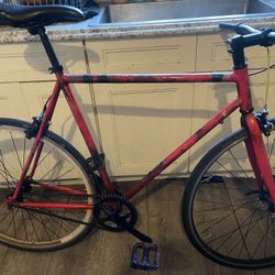 Single Speed Xl 6’+ Tuned Fuji Lightweight City Bike