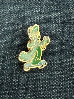 Vintage Green Gumby Rubber Figure Pin