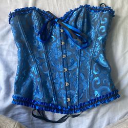 Blue corset
