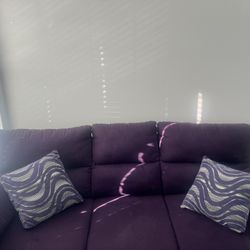 Two Purple Couches 