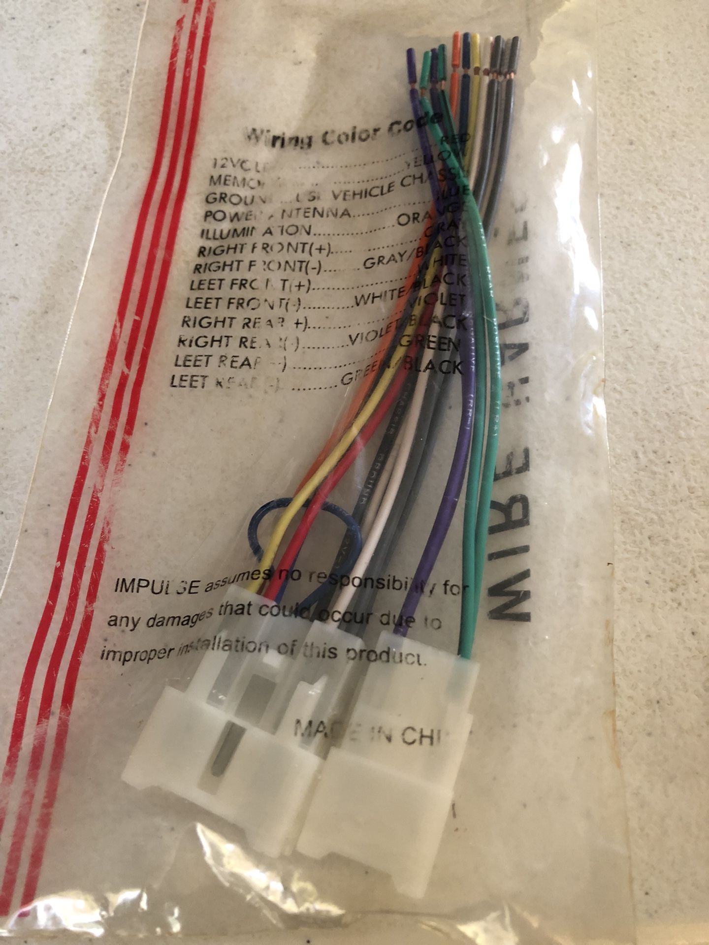 Toyota Tacoma Radio Wire Harness