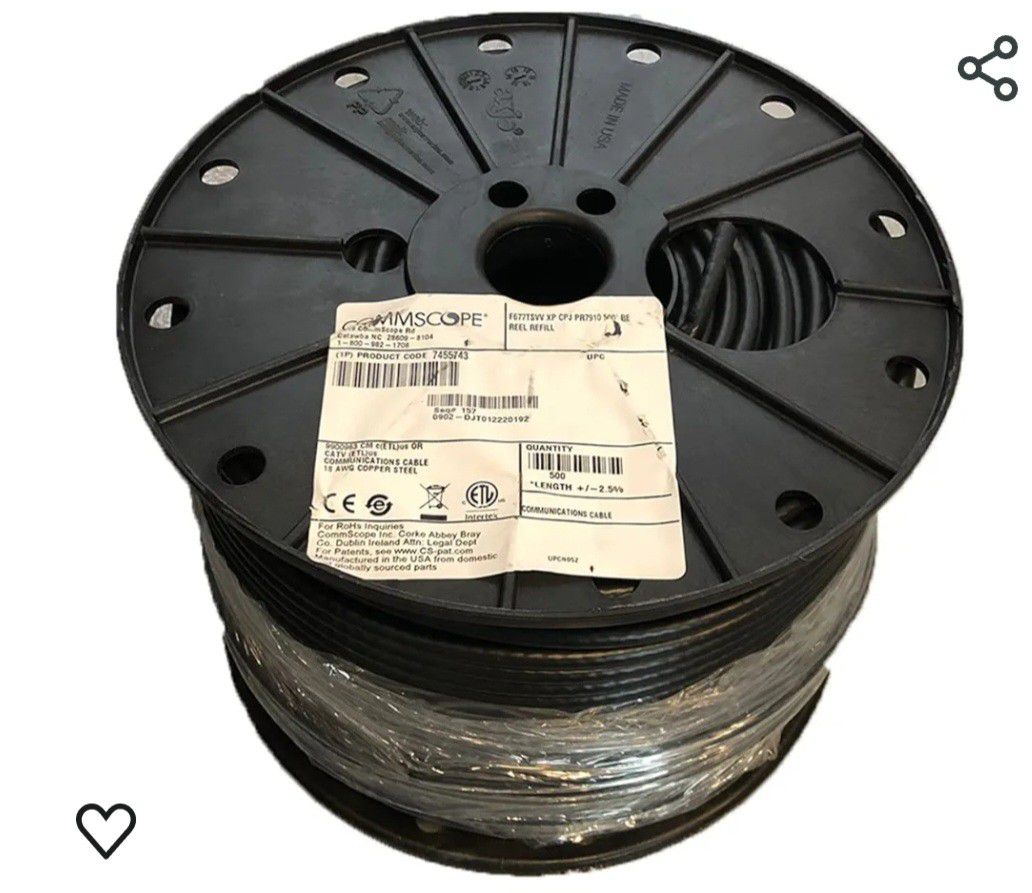 1000 Ft  Reel RG6 Cable Wire