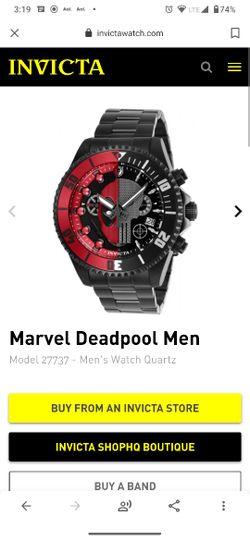 Invicta Marvel Deadpool/Punisher Swiss Movement Watch