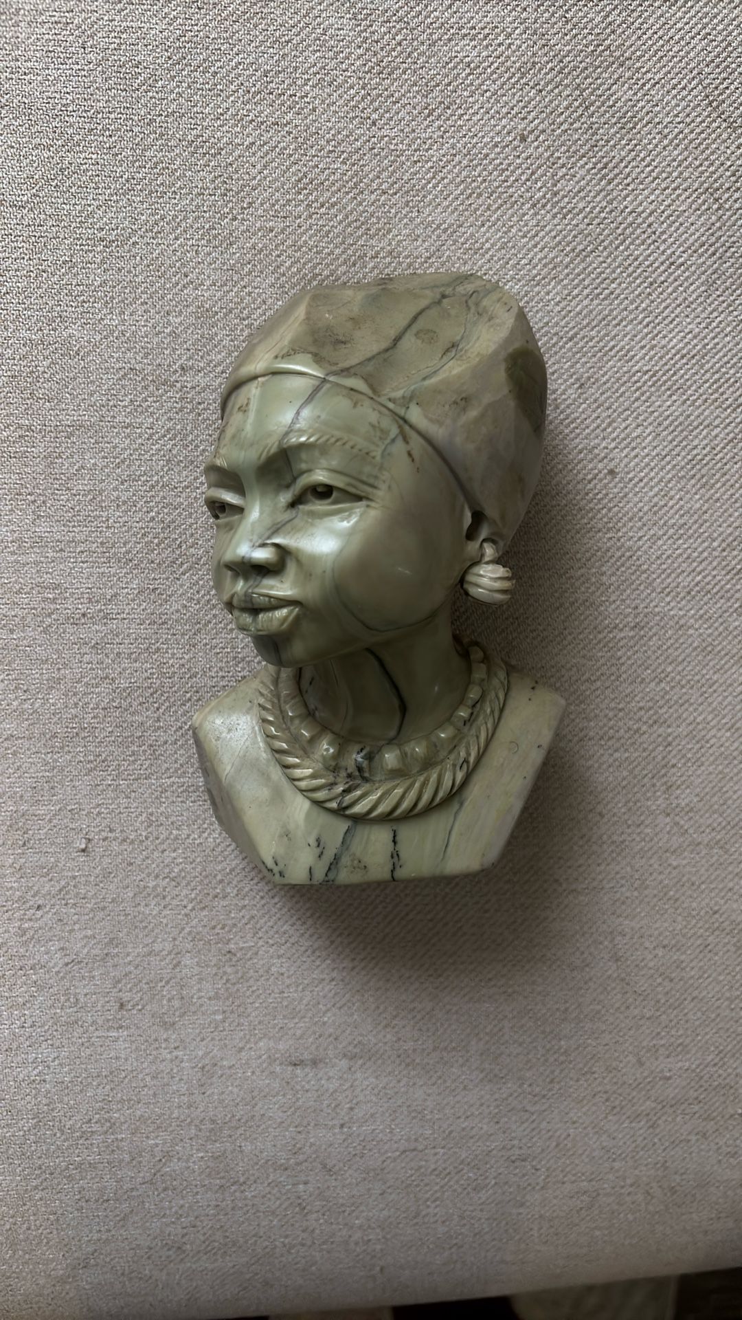 Sculpted Marble Women Head
