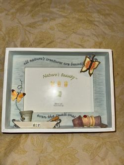 Nature's Beauty Butterfly Wooden Photo Frame