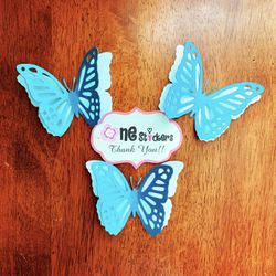 3D paper Butterfly, party decor, baby shower