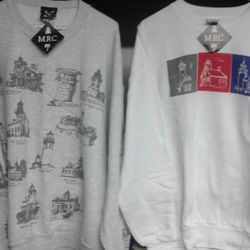 Sweatshirts, Michigan Rag Co., New,$10 each.