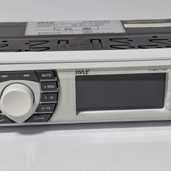 Pyle PLMRKT38W Marine/Car Stereo Receiver – USB/Radio/Aux