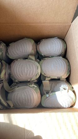 A pair of knee pads -each