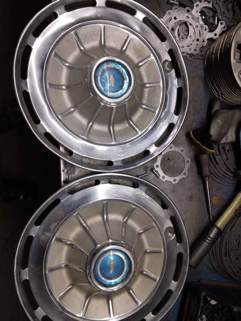 2 Chevy Hub Caps