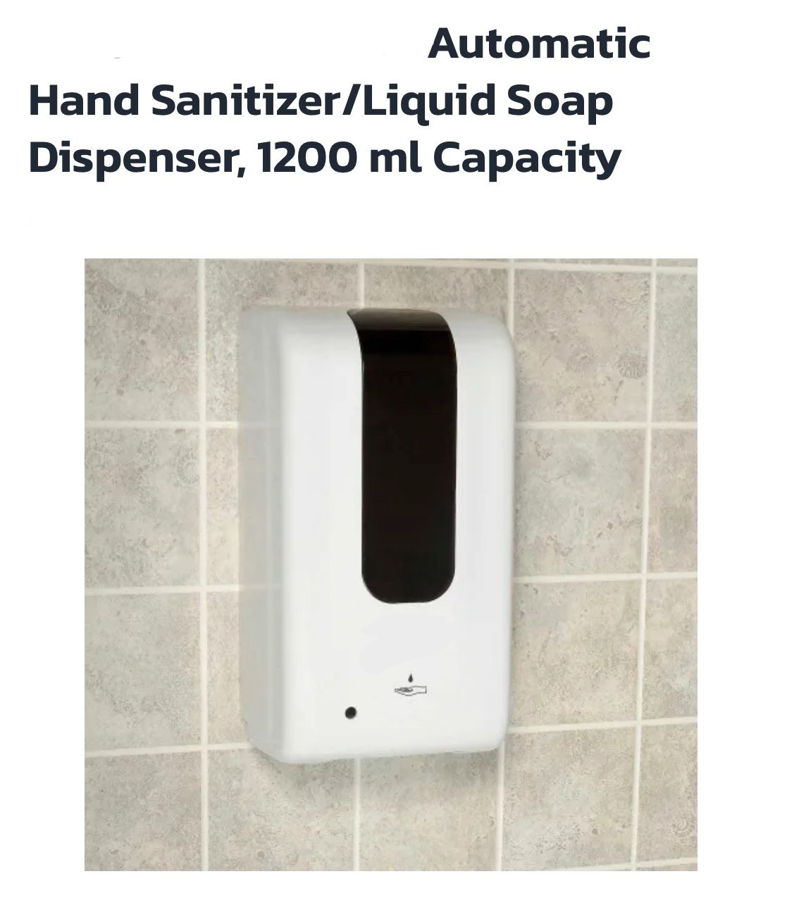 Automatic Hand Sanitizer/Liquid Soap Dispenser, 1200 ml Capacity