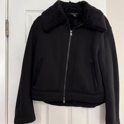 Athleta Sherpa Jacket Size XS Black