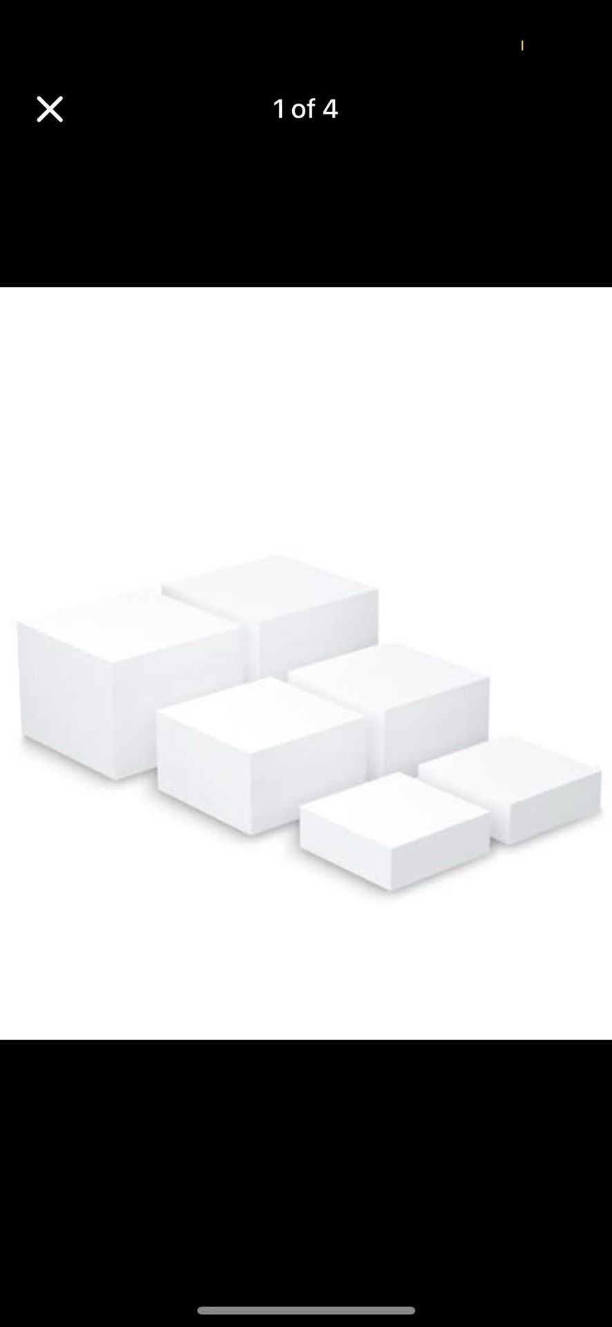 Uzant 6PCS Buffet Risers, Acrylic Cube Nesting Table Risers Display Stand Set with Hollow Bottoms, 6''x7''x8'' Food Display Risers for Buffet Catering