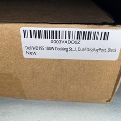 Brand New Dell WD195 Dual Display Docking Port - 180W