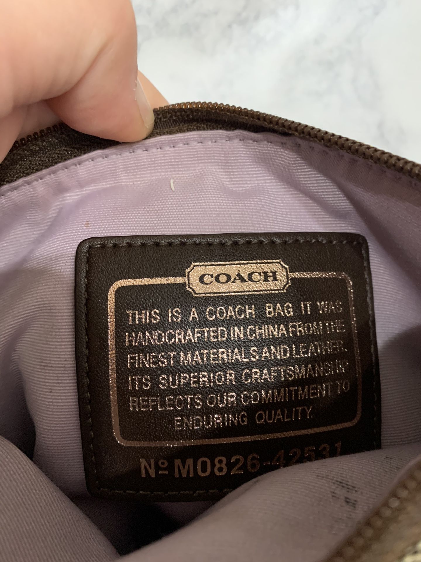 Coach cross body purse