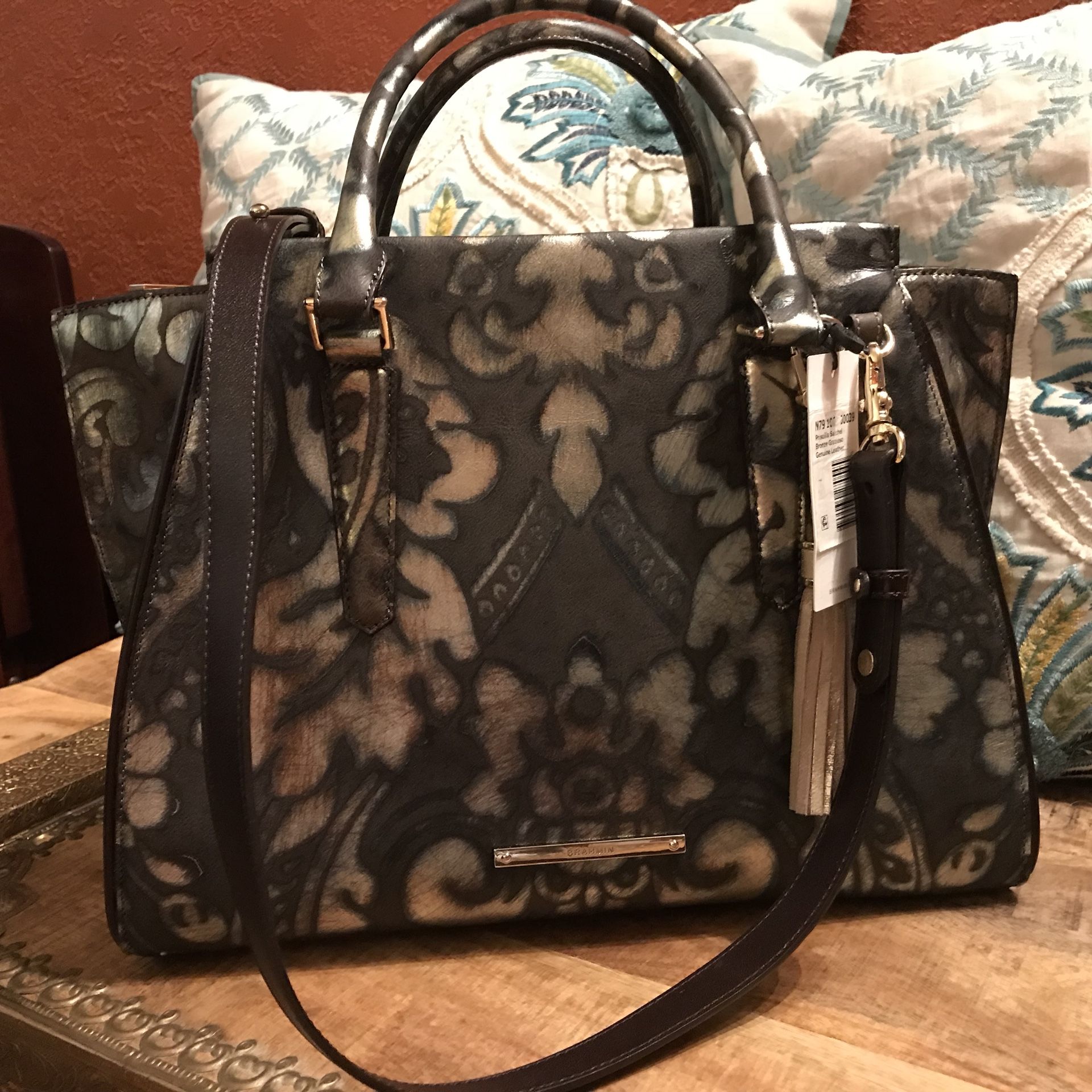 Brahmin Priscilla Leather Satchel