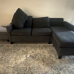 Couch with Extra Stool