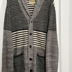 Lucky Brand Men’s Fair Isle Cardigan 