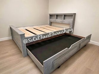 New Full Bed With trundle frame - No mattress