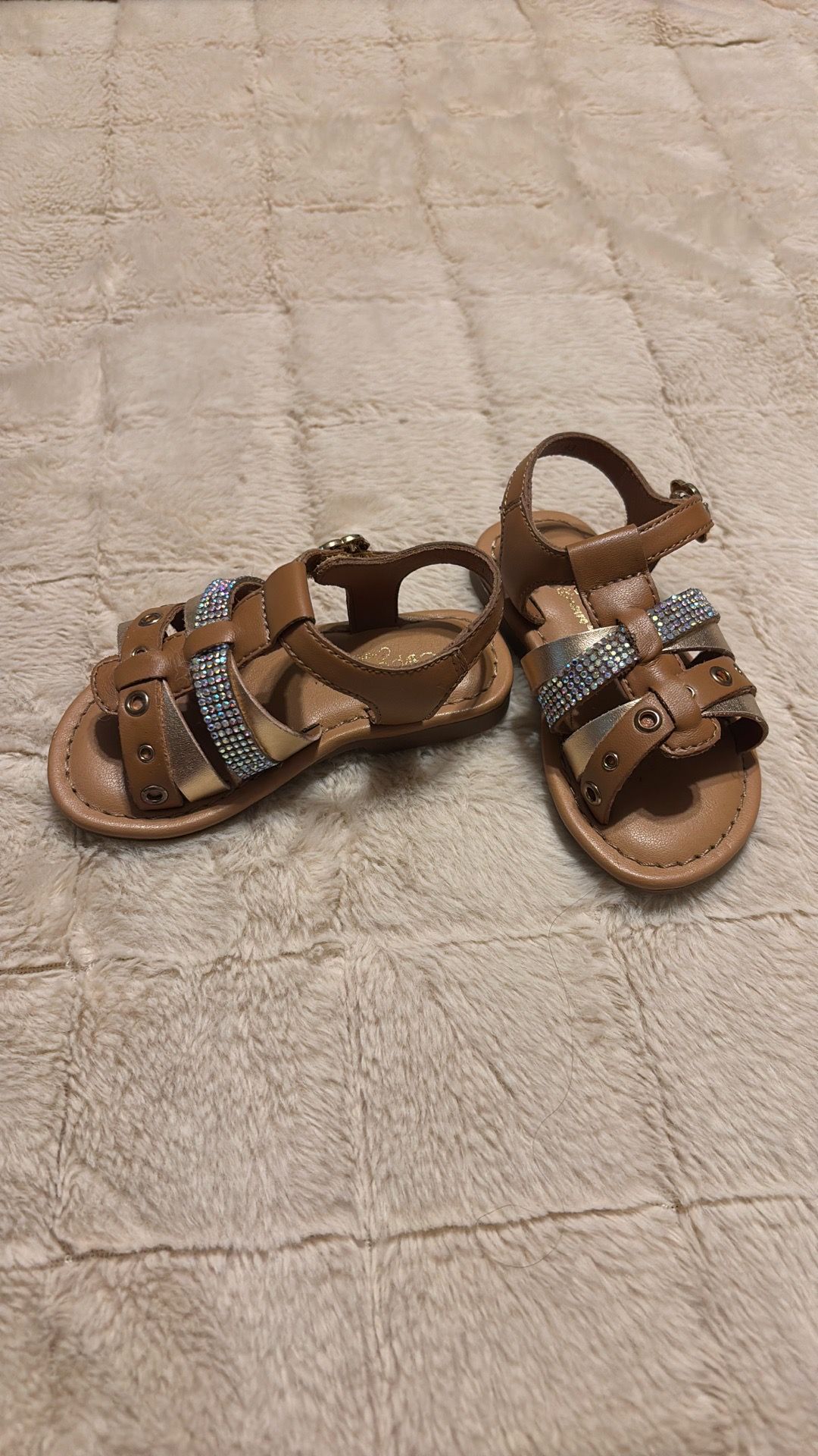 Cupcake Couture Sparkly Gladiator Sandals Size 5