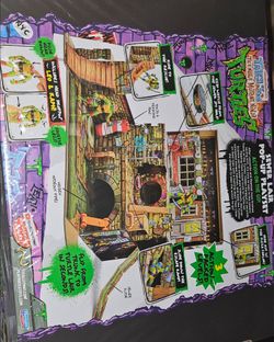 Tales of the TMNT Sewer Lair Pop-Up Playset with Leo & Raph Figures 81297 NEW