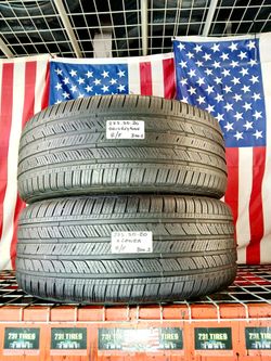 🇺🇸 2 USED TIRES 275/50R20 BRIDGESTONE ALENZA SPORT A/S RFT RUN-FLAT 275 50 20