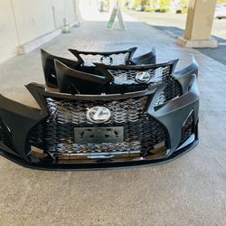 For 06-13 Lexus IS250 IS350 Conversion to 21+ F-Sport Front Bumper unpainted polyurethane