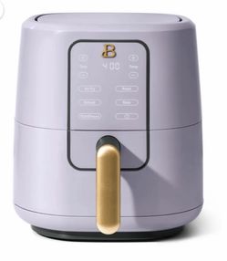 NEW Beautiful by Drew Barrymore 3qt Digital Air Fryer Lavender Gold One Size