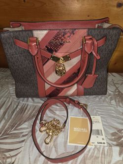 Michael Kors Nouveau Hamilton & Carryall Wristlet Terracotta Bundle