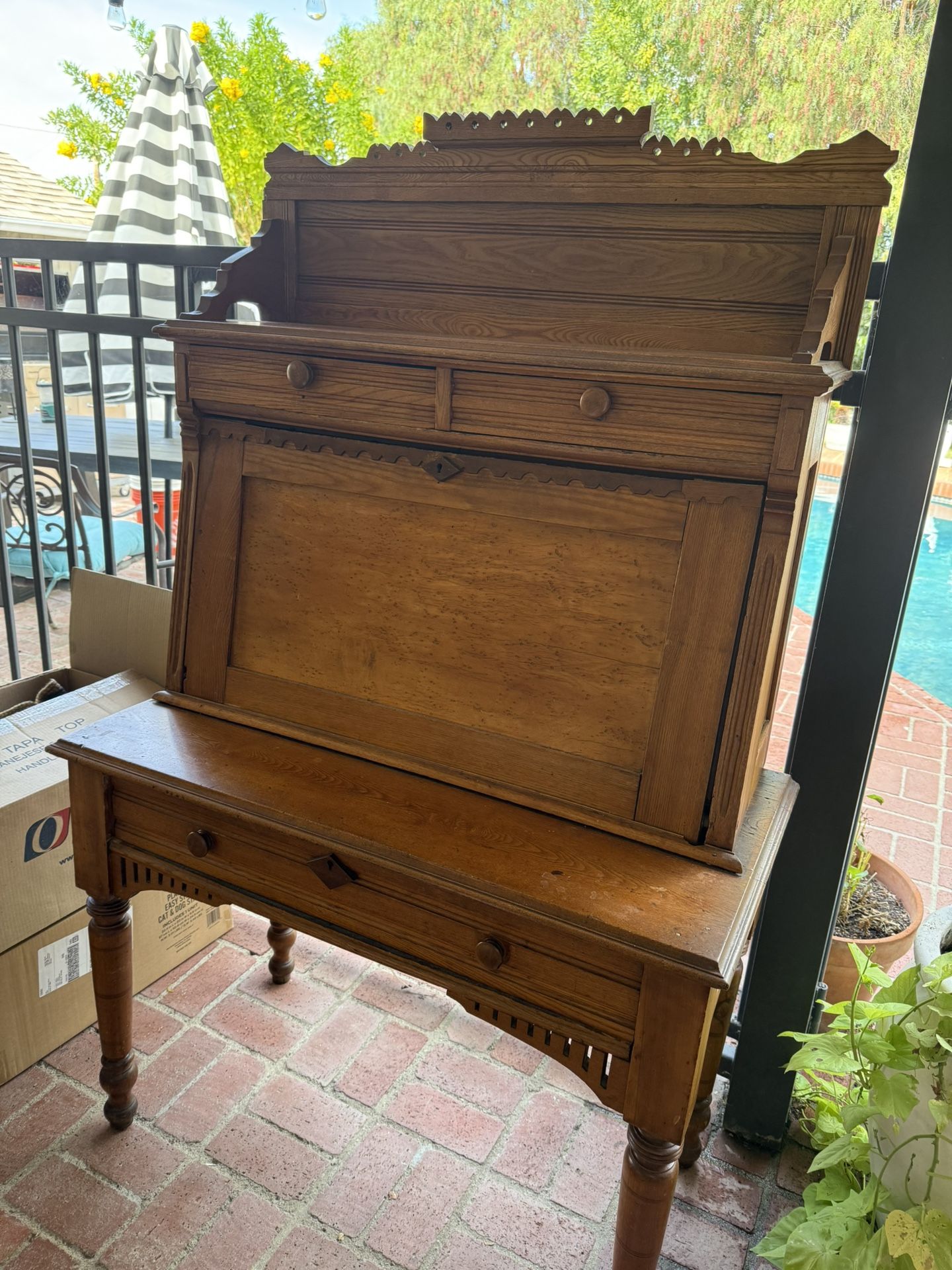 Vintage Wood Desk